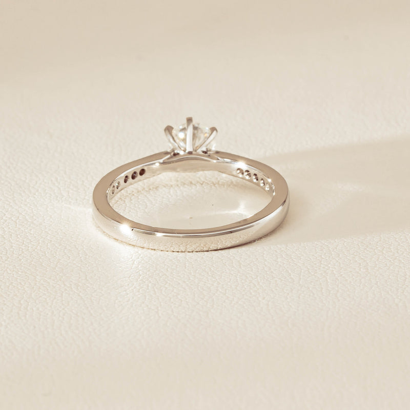 18ct White Gold .53ct Diamond Zenith Ring - Ring - Walker & Hall