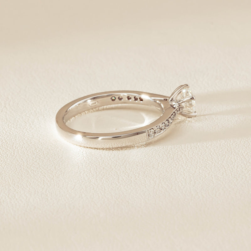 18ct White Gold .53ct Diamond Zenith Ring - Ring - Walker & Hall