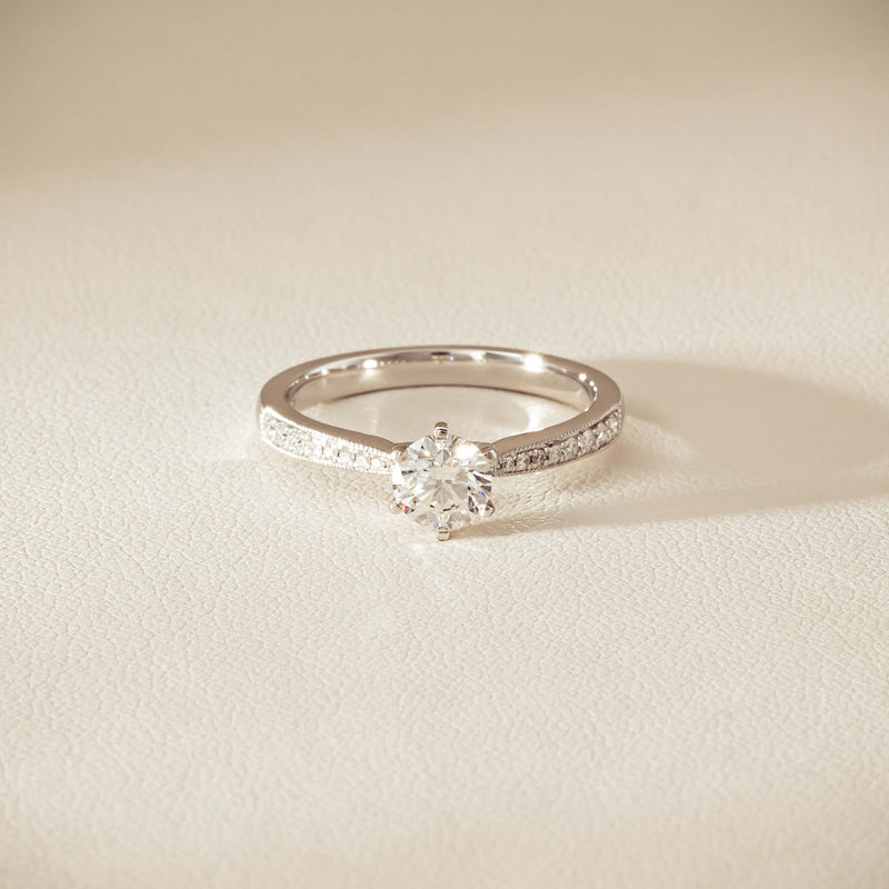 18ct White Gold .60ct Diamond Zenith Ring