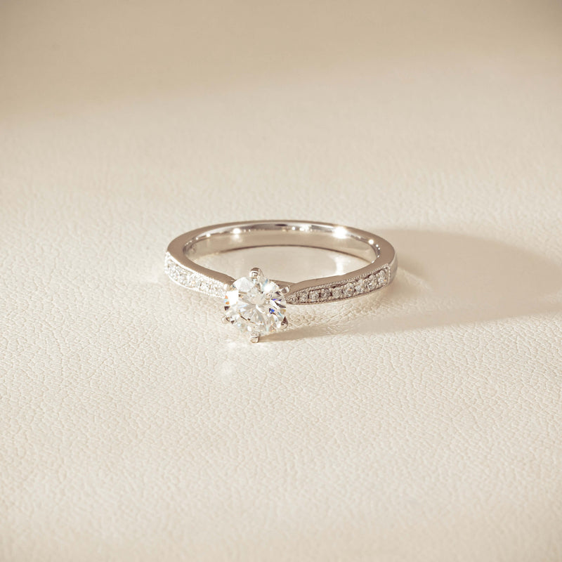 18ct White Gold .60ct Diamond Zenith Ring