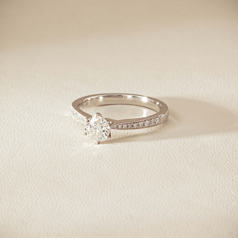18ct White Gold .60ct Diamond Zenith Ring