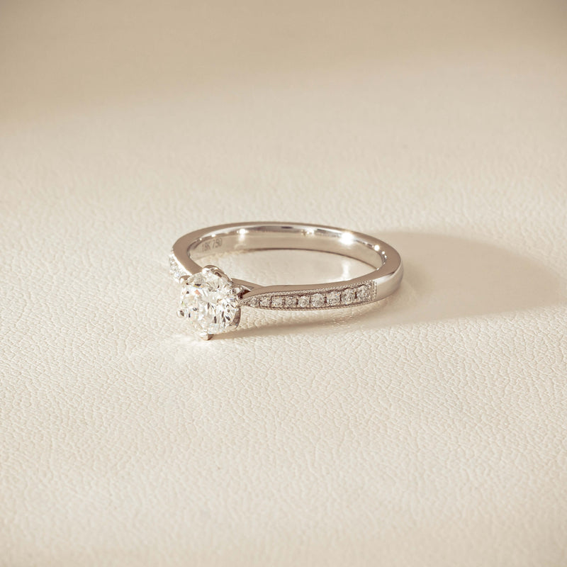 18ct White Gold .60ct Diamond Zenith Ring