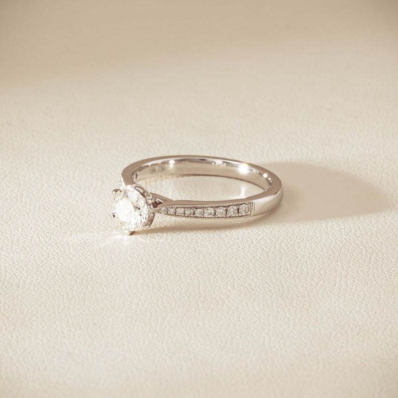 18ct White Gold .60ct Diamond Zenith Ring