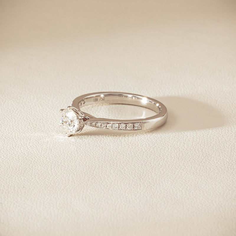 18ct White Gold .60ct Diamond Zenith Ring