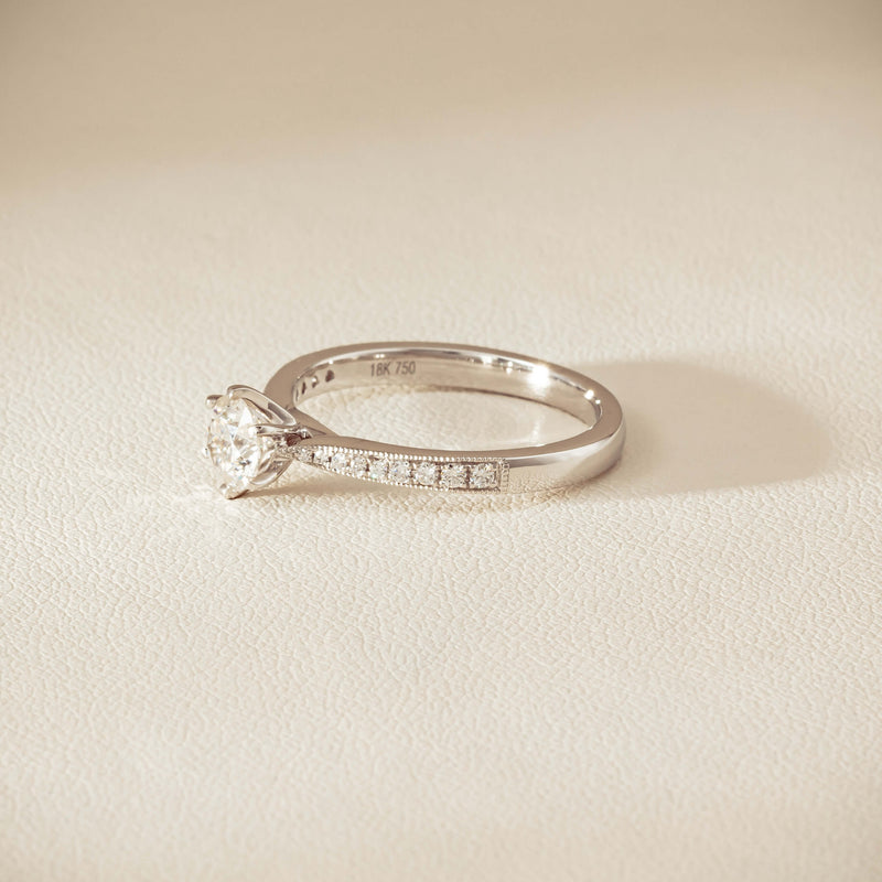 18ct White Gold .60ct Diamond Zenith Ring