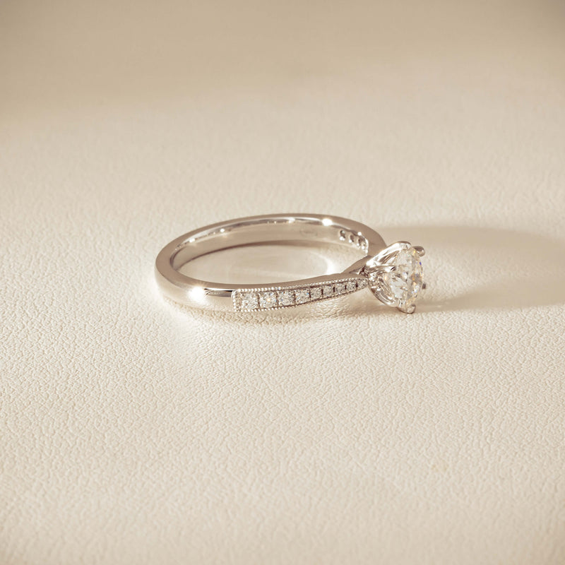 18ct White Gold .60ct Diamond Zenith Ring