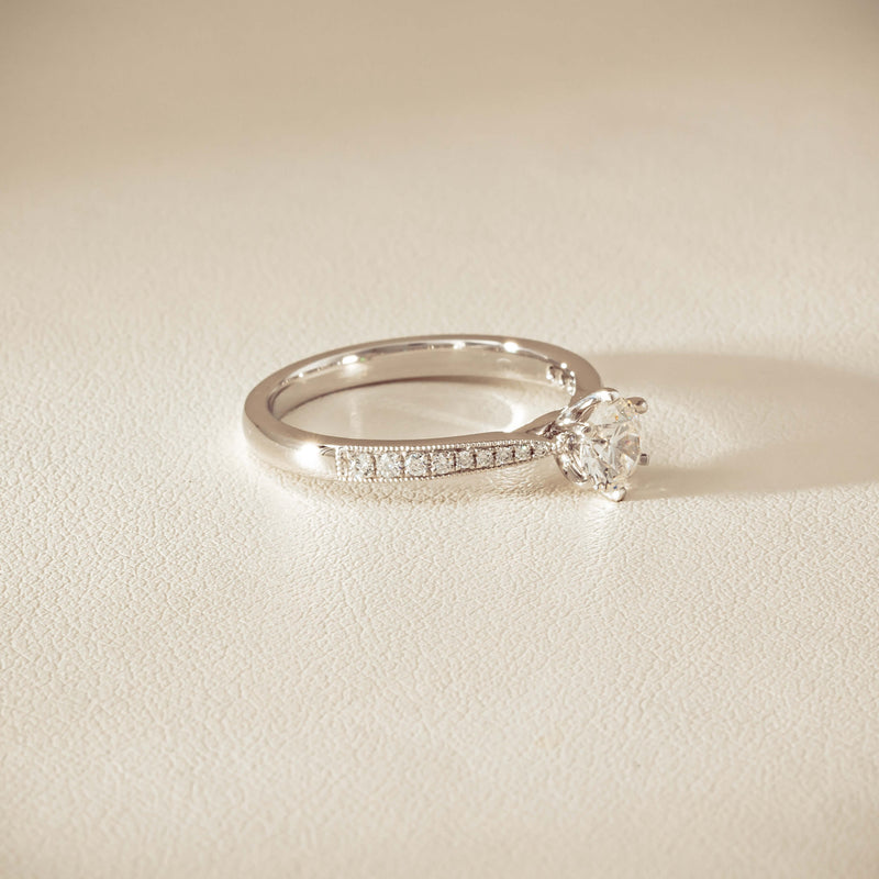 18ct White Gold .60ct Diamond Zenith Ring