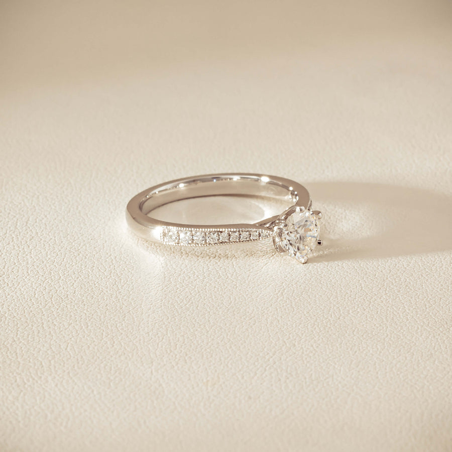 18ct White Gold .60ct Diamond Zenith Ring