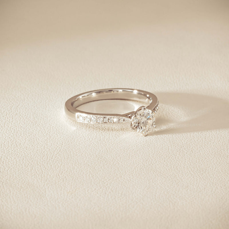 18ct White Gold .60ct Diamond Zenith Ring