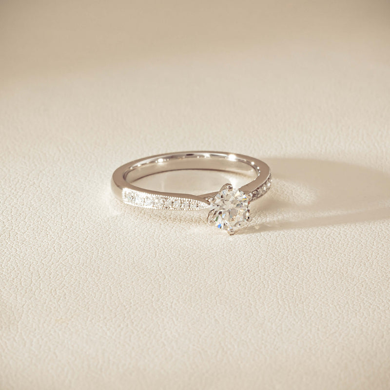 18ct White Gold .60ct Diamond Zenith Ring