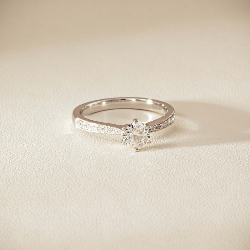 18ct White Gold .60ct Diamond Zenith Ring