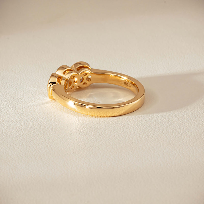 18ct Yellow Gold 1.64ct Diamond Three-Stone Natalia Ring