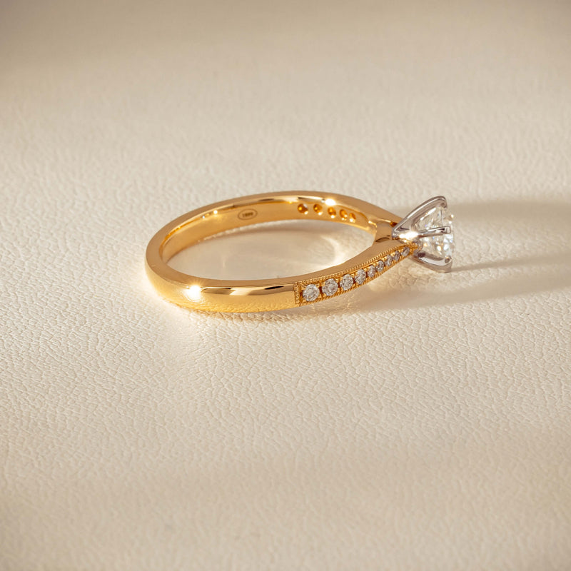 18ct Yellow Gold .52ct Diamond Zenith Ring