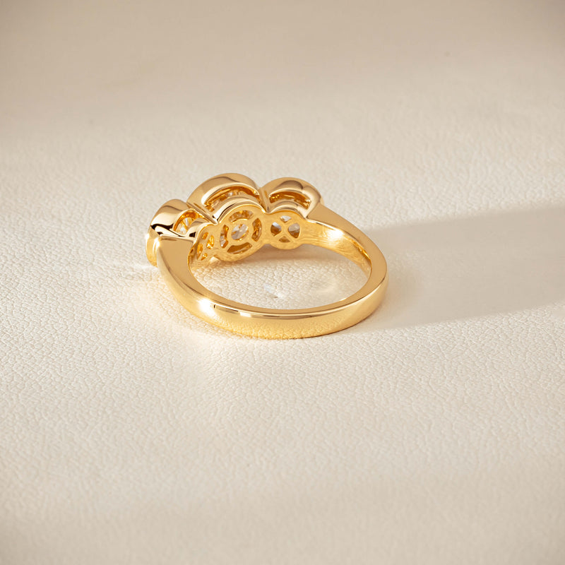 18ct Yellow Gold 2.96ct Reclaimed Diamond Natalia Ring