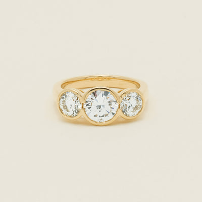 18ct Yellow Gold 2.96ct Reclaimed Diamond Natalia Ring