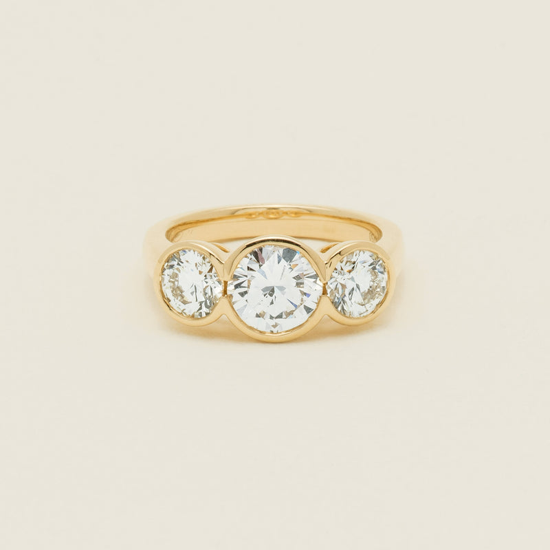 18ct Yellow Gold 2.96ct Reclaimed Diamond Natalia Ring