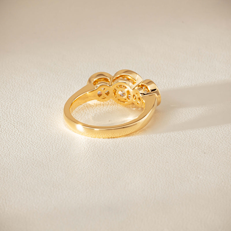 18ct Yellow Gold 2.96ct Reclaimed Diamond Natalia Ring