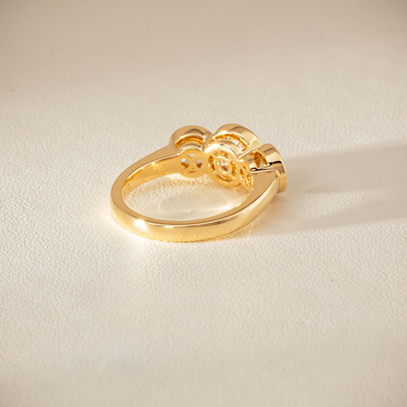 18ct Yellow Gold 2.96ct Reclaimed Diamond Natalia Ring