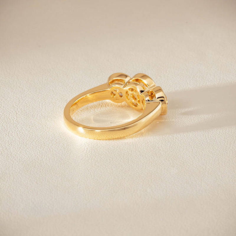 18ct Yellow Gold 2.96ct Reclaimed Diamond Natalia Ring