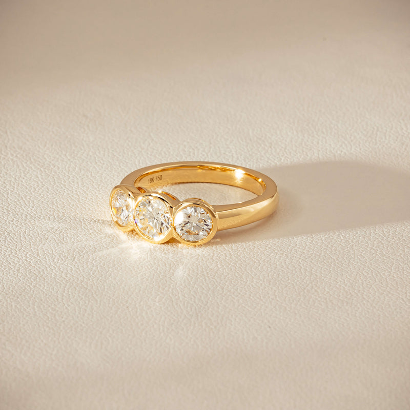 18ct Yellow Gold 1.68ct Reclaimed Diamond Natalia Ring