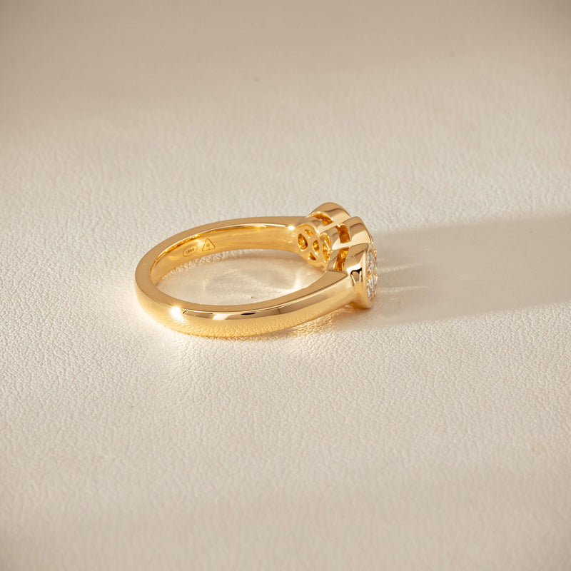 18ct Yellow Gold 1.68ct Reclaimed Diamond Natalia Ring