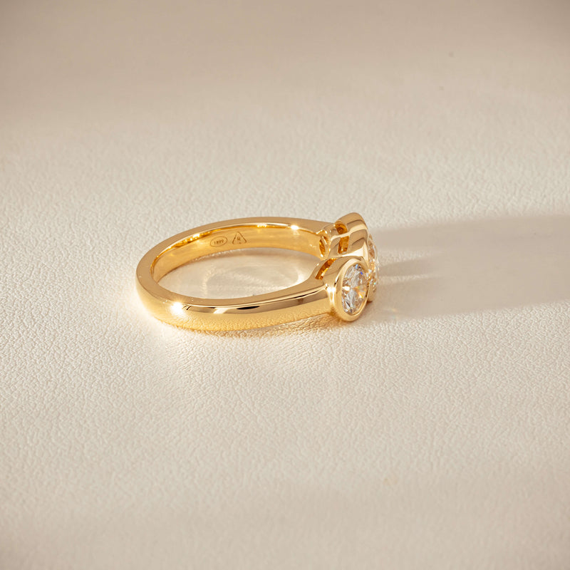18ct Yellow Gold 1.68ct Reclaimed Diamond Natalia Ring