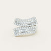 Deja Vu 18ct White Gold 1.80ct Diamond Crossover Ring - Ring - Walker & Hall