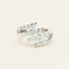Deja Vu 18ct White Gold 1.50ct Diamond Crossover Ring