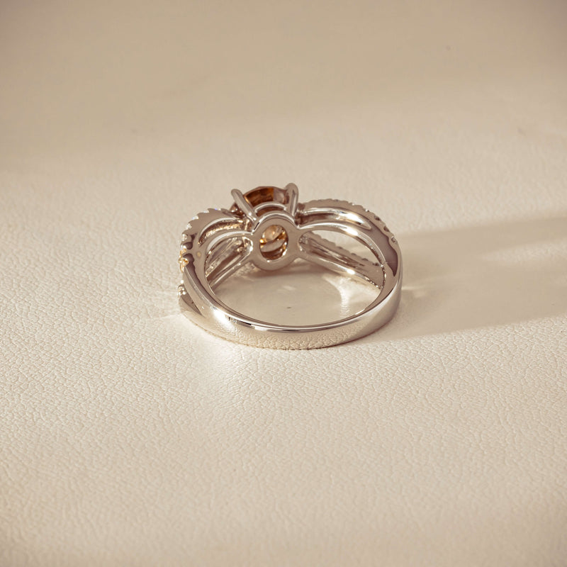 Deja Vu Platinum 2.06ct Cognac Diamond Openwork Ring