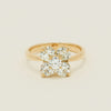 Deja Vu 18ct Yellow Gold 2.01ct Diamond Floral Cluster Ring