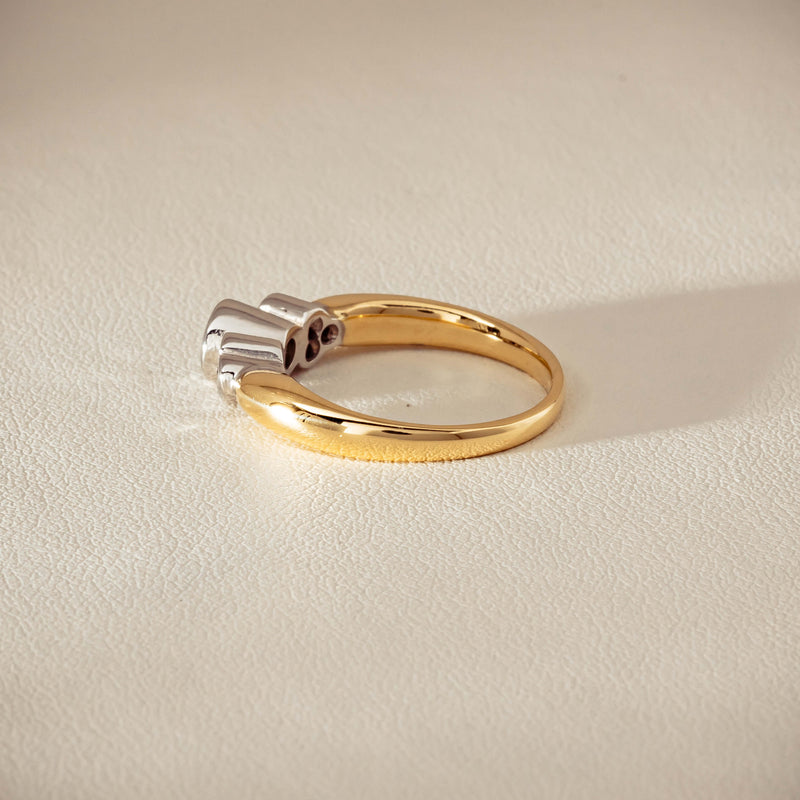 Deja Vu 18ct Yellow Gold .43ct Diamond Rubover Set Ring - Ring - Walker & Hall