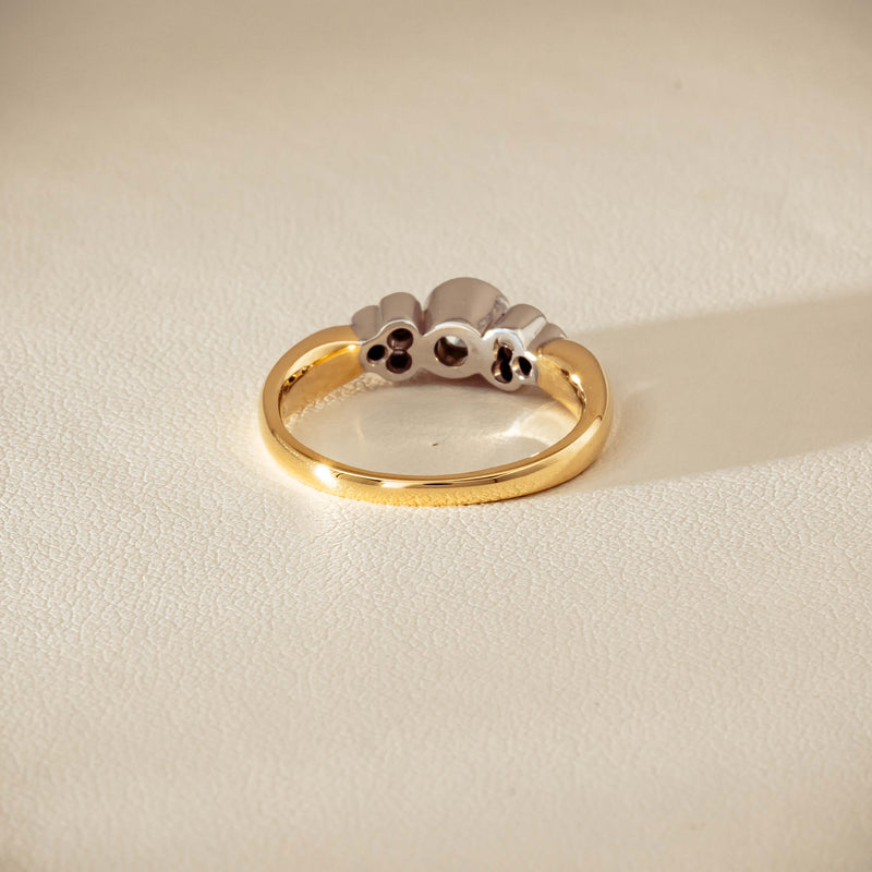 Deja Vu 18ct Yellow Gold .43ct Diamond Rubover Set Ring - Ring - Walker & Hall