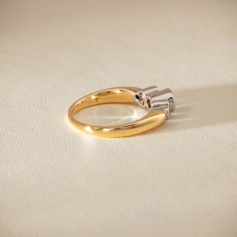 Deja Vu 18ct Yellow Gold .43ct Diamond Rubover Set Ring - Ring - Walker & Hall