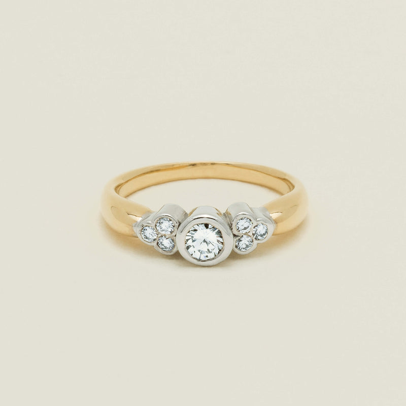 Deja Vu 18ct Yellow Gold .43ct Diamond Rubover Set Ring - Ring - Walker & Hall
