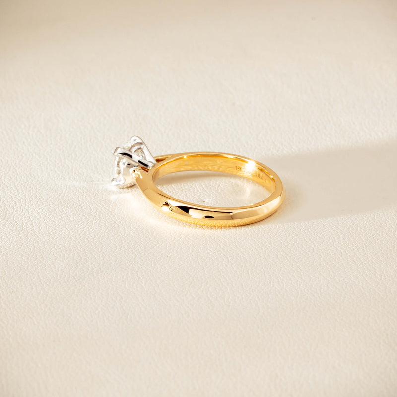18ct Yellow Gold 1.01ct Diamond Venetian Ring - Ring - Walker & Hall