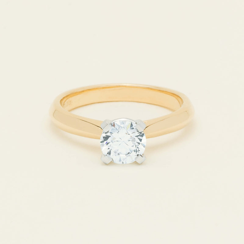 18ct Yellow Gold 1.01ct Diamond Venetian Ring - Ring - Walker & Hall