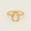 18ct Yellow Gold Morganite & Diamond Romanov Ring - Ring - Walker & Hall