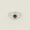Deja Vu 18ct White Gold .62ct Sapphire & Diamond Ring - Ring - Walker & Hall