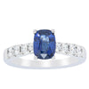 18ct White Gold 1.42ct Sapphire & Diamond Phoenix Ring-Ring-Walker & Hall