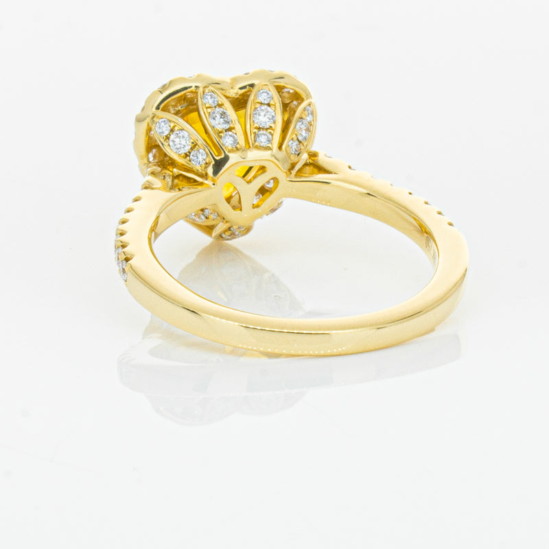 18ct Yellow Gold 2.53ct Golden Sapphire & Diamond Sierra Ring-Ring-Walker & Hall