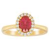 18ct Yellow Gold 1.10ct Ruby & Diamond Nina Ring-Ring-Walker & Hall