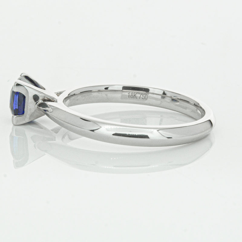 18ct White Gold 1.07ct Sapphire Venetian Ring-Ring-Walker & Hall