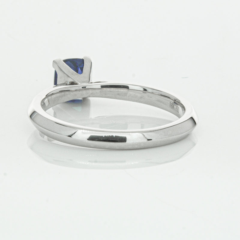 18ct White Gold 1.07ct Sapphire Venetian Ring-Ring-Walker & Hall