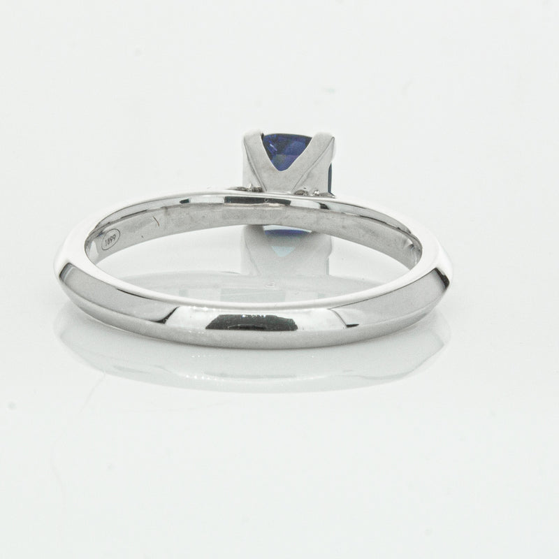 18ct White Gold 1.07ct Sapphire Venetian Ring-Ring-Walker & Hall