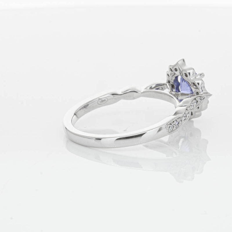 18ct White Gold 1.18ct Sapphire & Diamond Paramount Ring-Ring-Walker & Hall