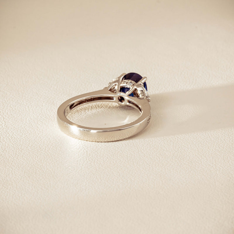 Deja Vu Platinum 1.88ct Sapphire & Diamond Ring - Ring - Walker & Hall