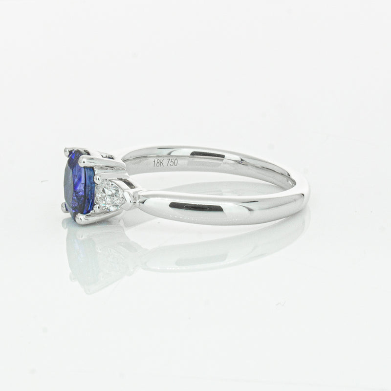18ct White Gold 1.35ct Sapphire & Diamond Ayla Ring-Ring-Walker & Hall
