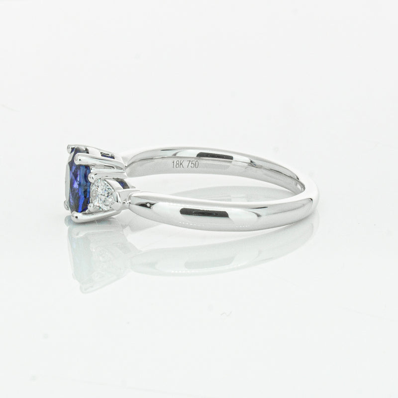 18ct White Gold 1.35ct Sapphire & Diamond Ayla Ring-Ring-Walker & Hall