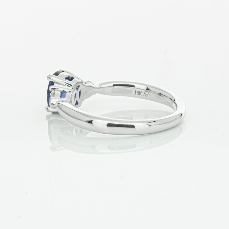18ct White Gold 1.35ct Sapphire & Diamond Ayla Ring-Ring-Walker & Hall