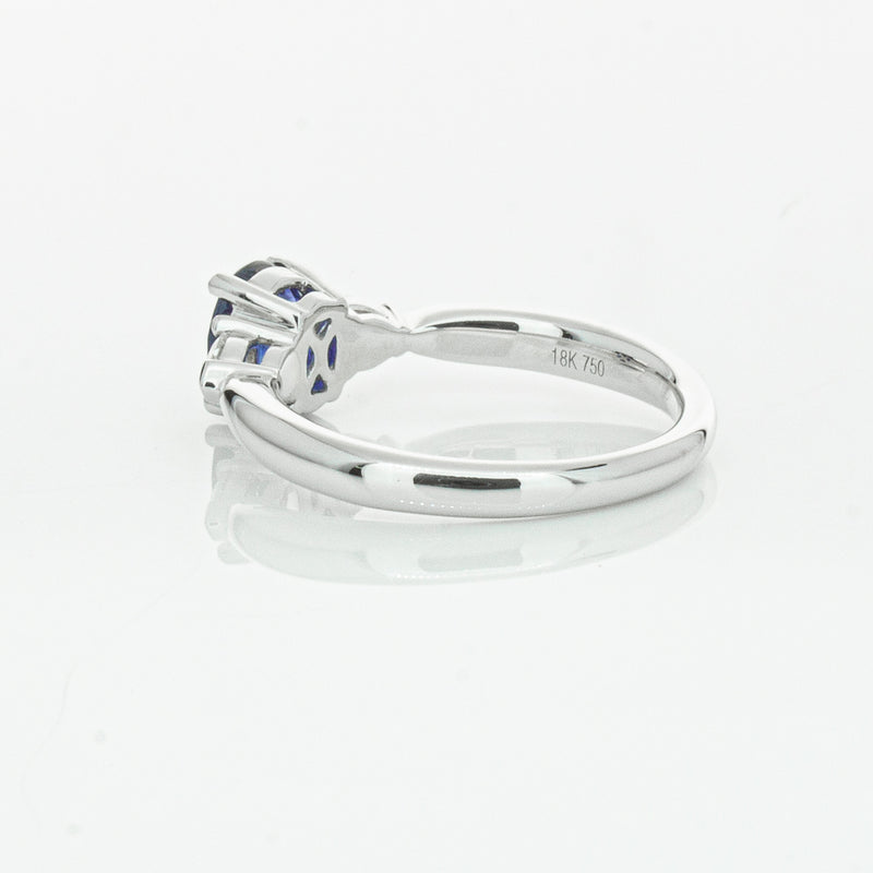 18ct White Gold 1.35ct Sapphire & Diamond Ayla Ring-Ring-Walker & Hall